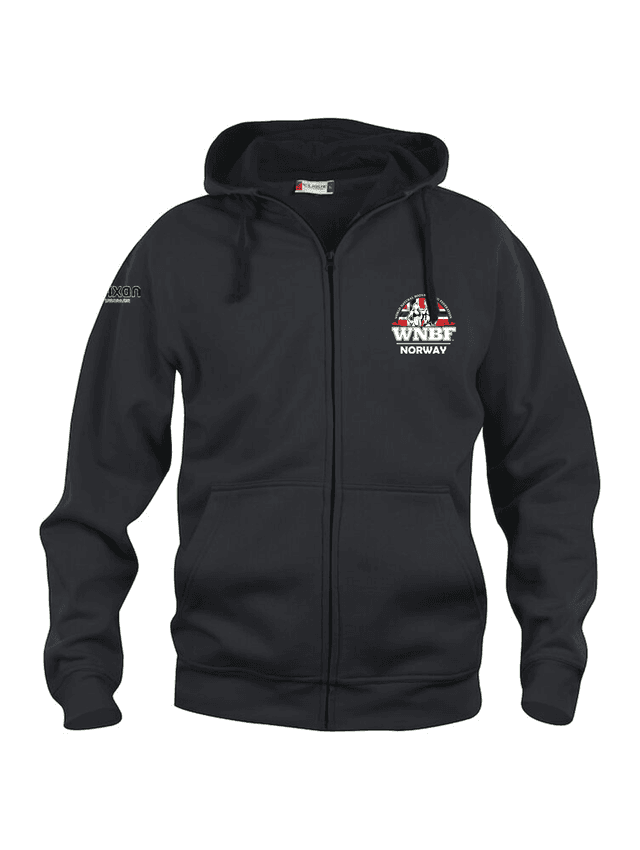 WNBF Norge Hoodie Full Zip - Herre